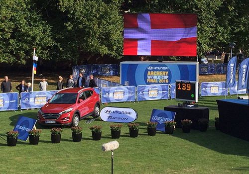 AV CENTER sportsarrangemter mobil LED skærm, så alle kan se, hvad der sker