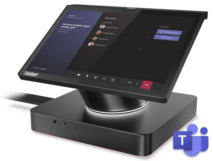 Lenovo Thinksmart Hub Interface Med Teams Logo